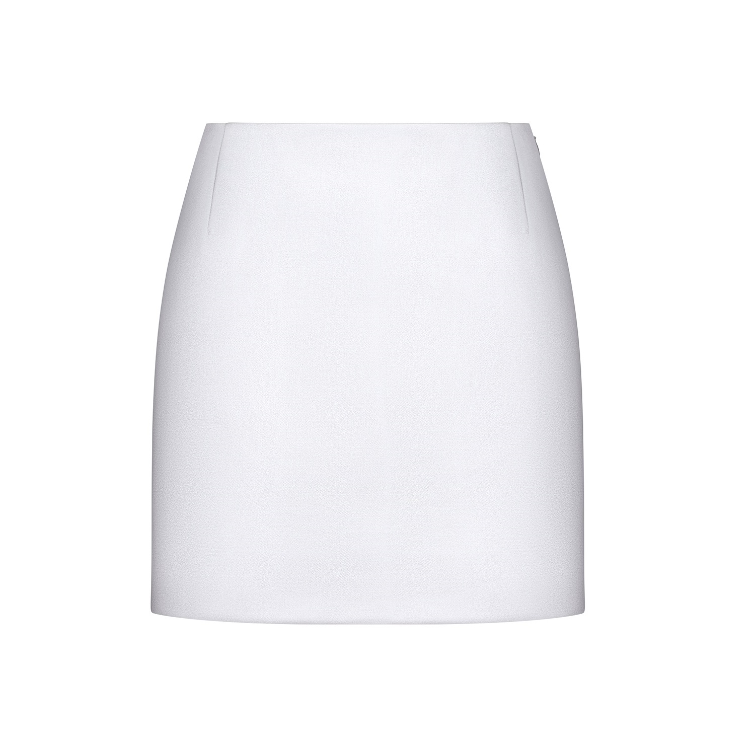 Юбка атласная серебро