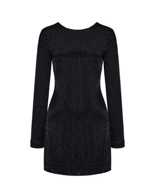 Платье из стеклянных бусин на шифоновой основе