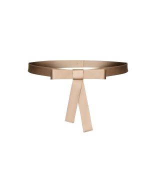 Пояс шелковый песочный