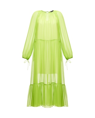 Платье шифоновое с завязками