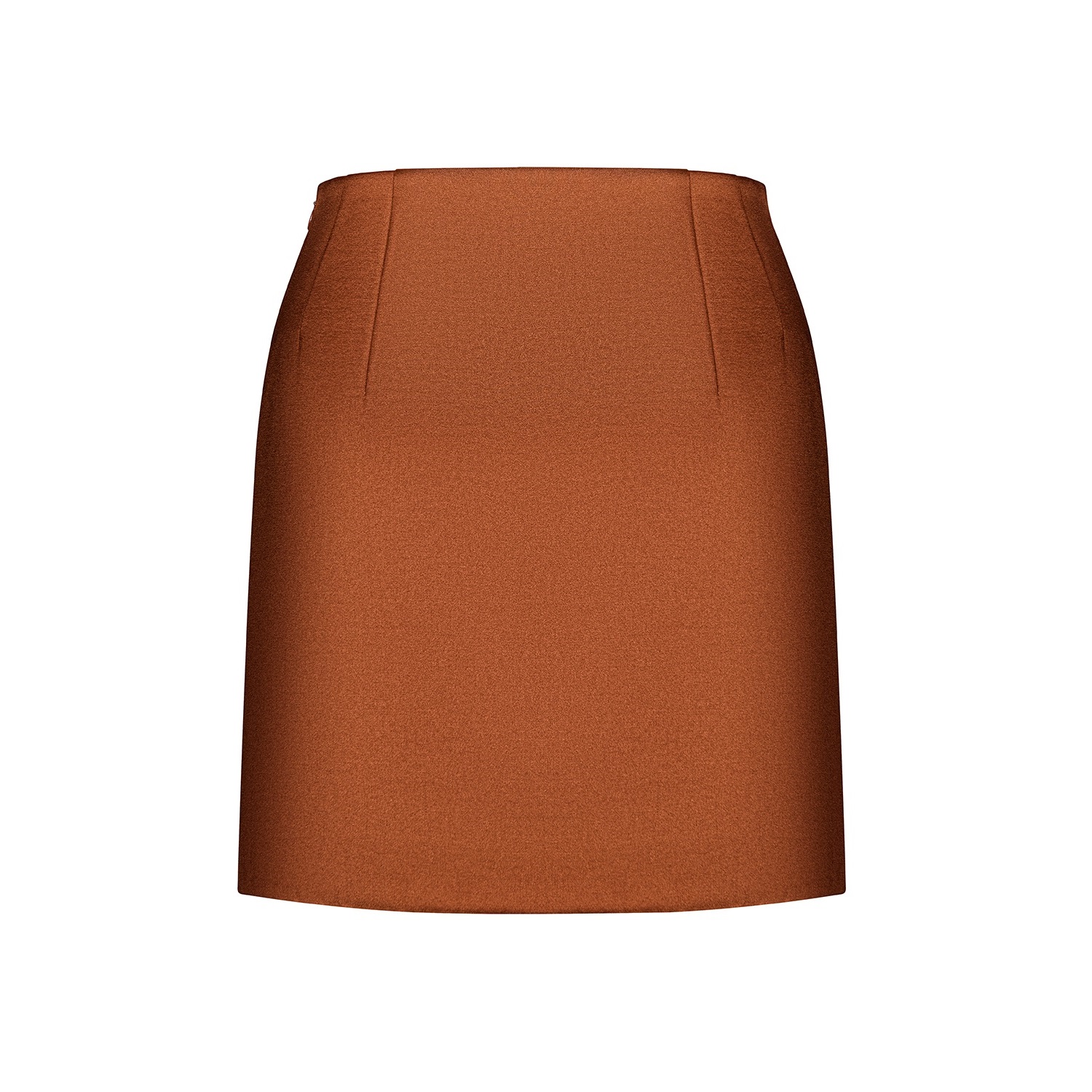 Юбка атласная карамель