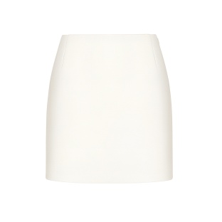 Юбка атласная молочная