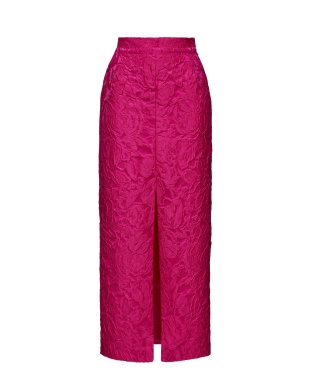 Юбка жаккардовая розовая