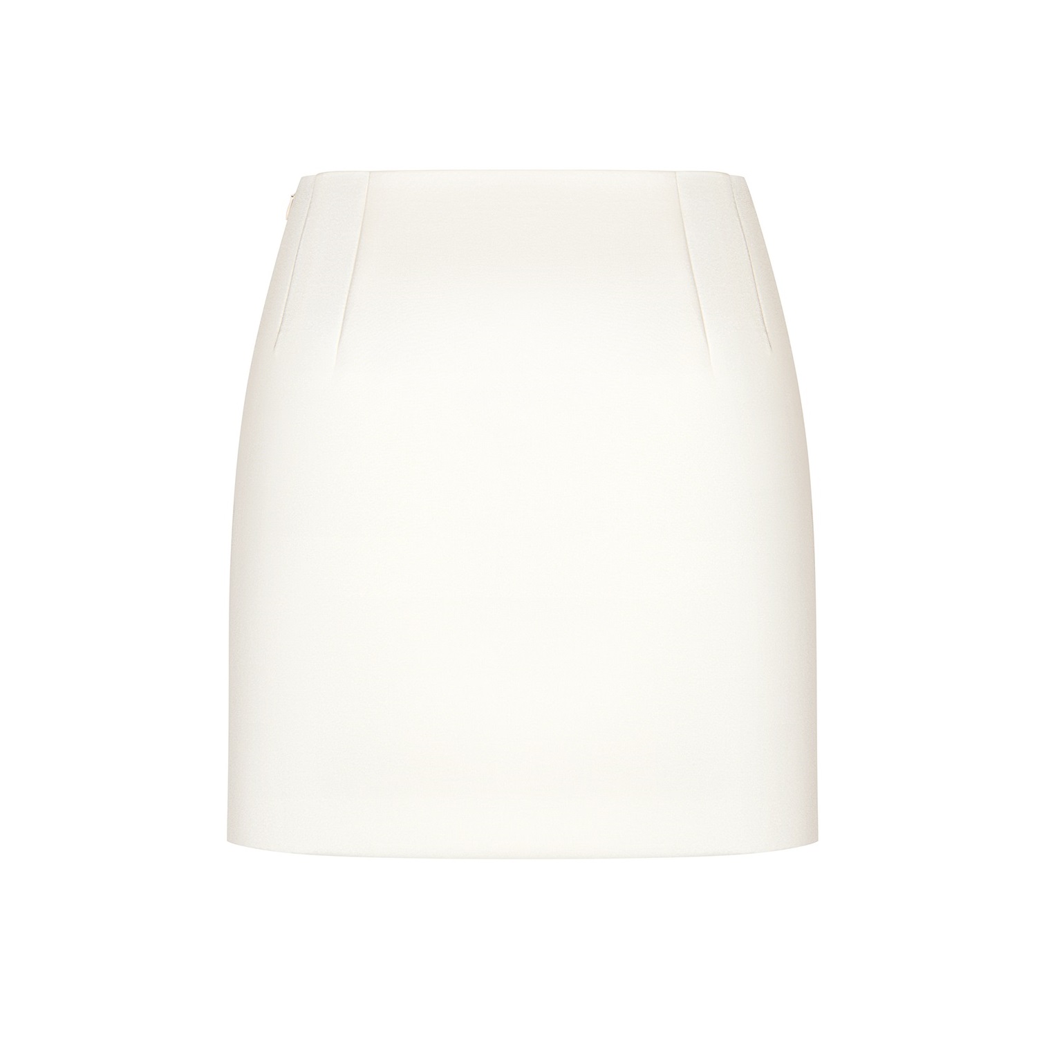 Юбка атласная молочная