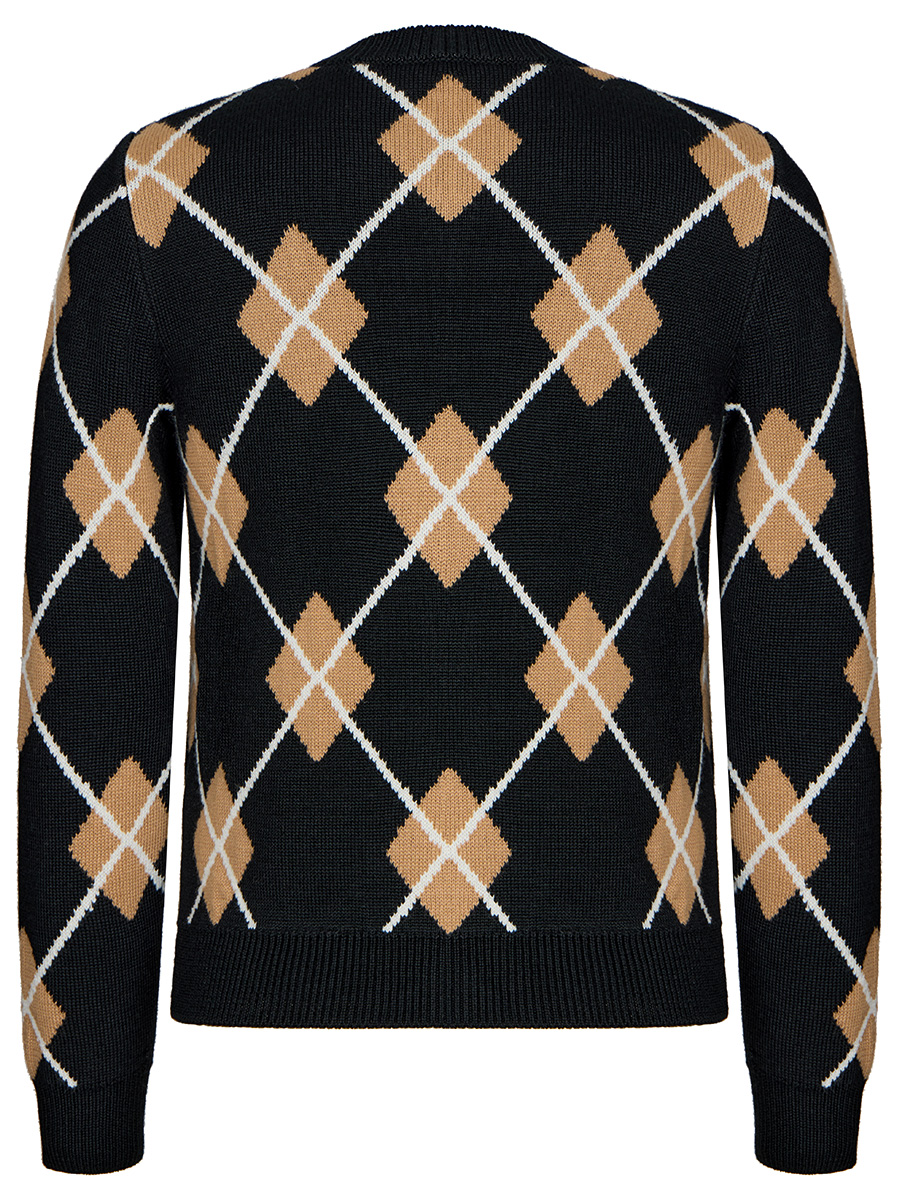 Кардиган с узором в виде ромбов